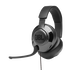 JBL Quantum 200 - Black - Wired over-ear gaming headset with flip-up mic - Hero